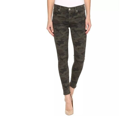 Hudson Nico Mid Rise Ankle Skinny Jeans 31 Infantry Camo 33 x 29 - Picture 1 of 7
